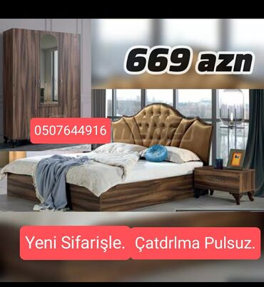 Yataq otağı dəstləri: İkinəfərlik çarpayı, Azərbaycan, Yeni — 5