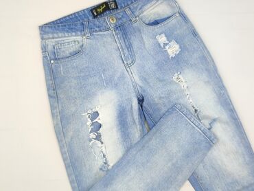 jeansy z naszywkami damskie: Jeansy damskie, rozmiar S
