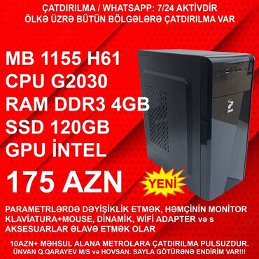 Videokartlar: ⭐TƏK KEYS – 175 AZN ⭐22” Yeni Monitorla dəst – 285 AZN