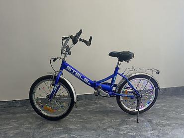 32 lik velosiped: Uşaq velosipedi – STELS Pilot 350, 20" - Rəng: mavi - Çərçivə: aşağı — 1