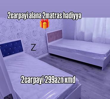 mebel alan: Uşaq/yeniyetmə otağı üçün 2 ədəd tək nəfərlik çarpayı dəsti — 1
