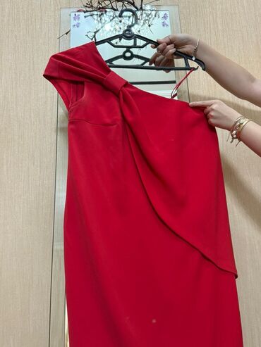 qırmızı don: Вечернее платье, Миди, L (EU 40)