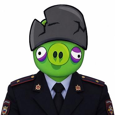Майрамдык товарлар: Маска «Свинья со шлемом» в стиле персонажа из мультяшной игры - — 1
