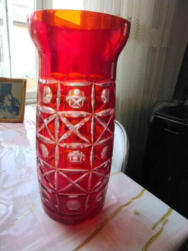 ваза богемия: Sovet dövrünün güldanı.20 manata satılır
