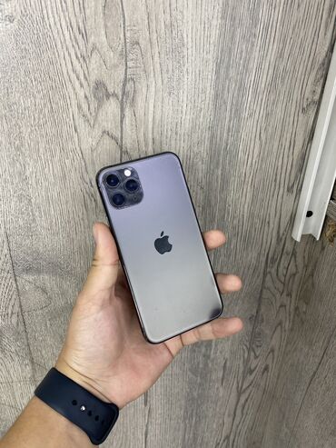 айфон 11 проь: IPhone 11 Pro, 64 ГБ, Jet Black, Защитное стекло, Чехол, 90 %