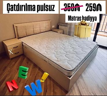 kunc skaf: İkinəfərlik çarpayı, Termo, Dolab, 2 tumba, Azərbaycan, Yeni — 1