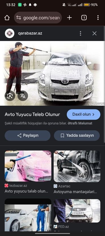 sürücü işi 2024: Avtoyuyucu işi axtarıram 2 nəfərik Qardaşım Mən təcrübəm var yaş 30