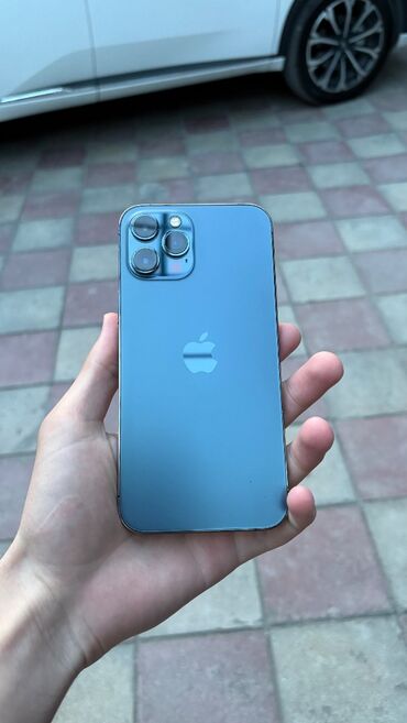 3 sim kartlı telefonlar: IPhone 12 Pro Max, 128 GB, Pacific Blue