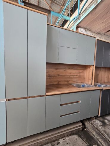 Кухонные гарнитуры: Кухонный гарнитур, Новый, цвет - Бежевый, Бесплатная доставка — 4