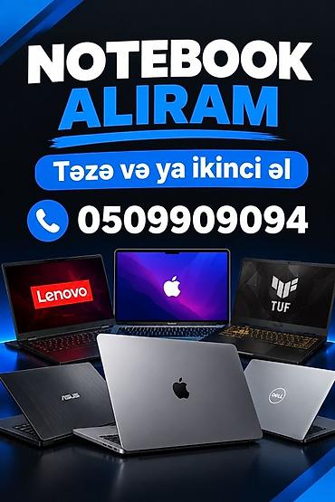 diz ustu komputerlər: Xidmət: Noutbuk alışı Təsvir: - Təzə və ya ikinci əl noutbukların — 1