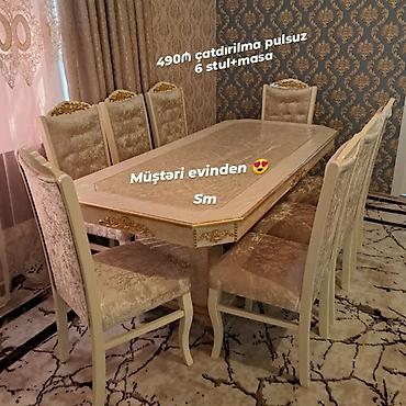 stol ustul: Stol stul dəstlərimiz hər ölçüde her madelde Ucuz və keyfiyyətli Bizde — 4