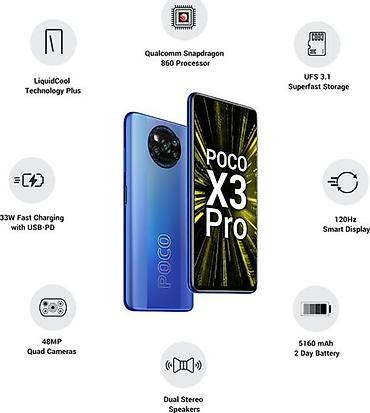 купить poco x3 pro в бишкеке: Продам игровой смарт Poco x3pro 8/256gb 2026г. состояние хорошее всё — 1