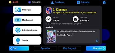 səs kartları: EFootball mobil hesabı/squad satışı - Rejim: Sıralama – 1-ci Klasman — 1