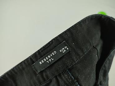 czarne cargo pull and bear: Reserved YFL, Spodnie materiałowe damskie, rozmiar XS — 4