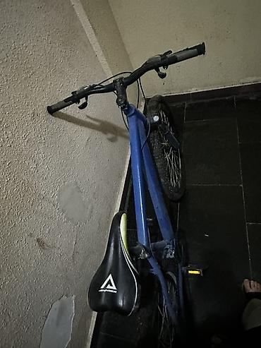 sadə velosiped: Şəhər və yüngül off-road üçün dağ velosipedi - Rəng: mavi gövdə, qara — 1