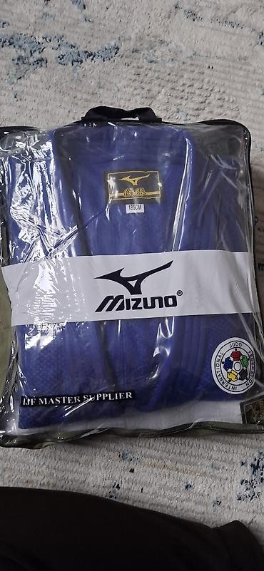 Спорт жана хобби: Кимоно для дзюдо Mizuno, синее, сертификация IJF - Производитель — 3