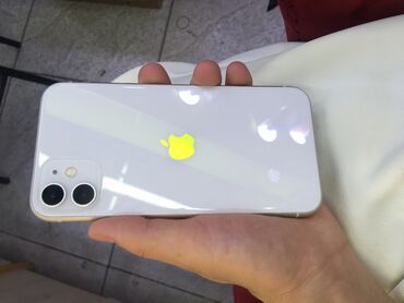 телефон iphone 6s: IPhone 11, Б/у, 64 ГБ, Белый, Защитное стекло, Чехол, 78 %