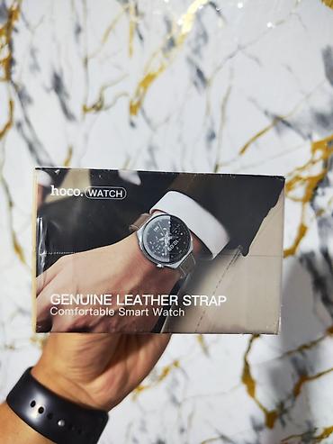 Акылдуу сааттар: Hoco Watch Y35 — умные часы с кожаным ремешком Основные особенности — 1