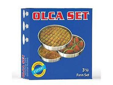 maxi staklene case: OLCA SET TEPSIJA OKRUGLA 3/1 INOX | Tepsije - aluminijum, emajl — 1