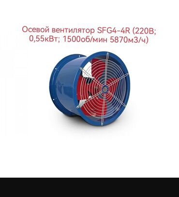 мини кандиционер: НОВЫЙ Осевой вентилятор SFG4-4R (220В; 0,55кВт; ?/мин 5870м3/ч)