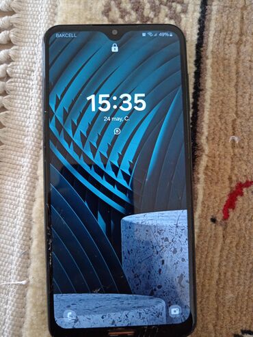 Samsung Galaxy A13, 64 ГБ, цвет - Серый, Битый, Кнопочный, Отпечаток пальца