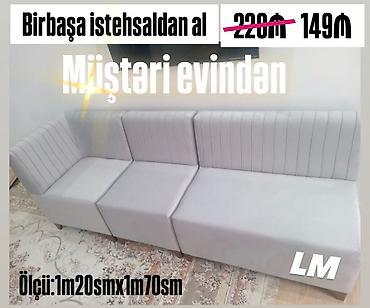- Məhsul: Künc tipli yumşaq oturacaq dəsti (modul hissələrdən yığılma)