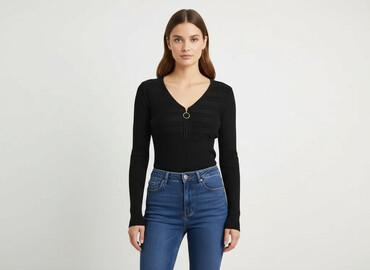 sweter w paski mango: Morgan, Sweter damski, rozmiar S