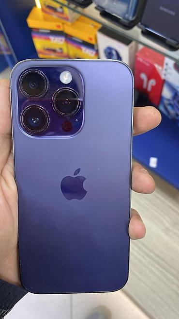 iphone mini: IPhone 14 Pro, 256 GB, Deep Purple — 1