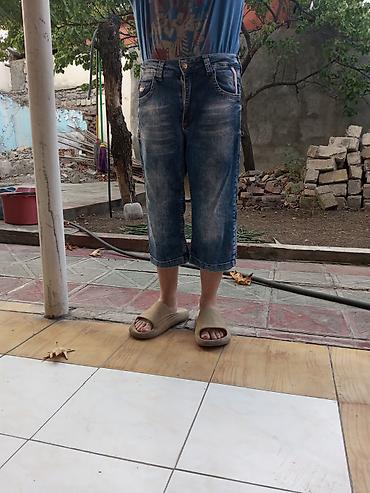 yay desdleri: Uşaq üçün denim şort-şalvar (3/4 uzunluq) - Model: Jeans materialdan — 1
