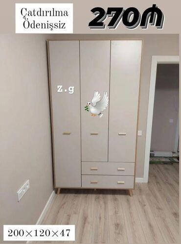 tek şifaner: Yeni, Düz dolab, Qarderob, paltar dolabı