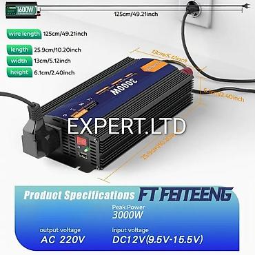 İnverterlər: Yeni Inverter, 1500-3000 Vt, 12 - 220 volt, Ödənişli çatdırılma — 17