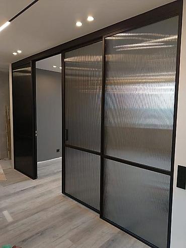 Перегородки на заказ: На заказ Лофт-перегородка, Для офиса, Бронированное стекло, Бесплатная доставка — 10