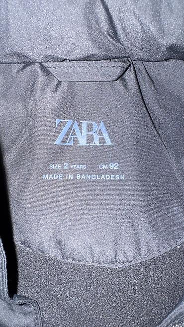 Верхняя одежда: Детская пуховая куртка ZARA 2 года 92 см в очень хорошем состоянии - — 3
