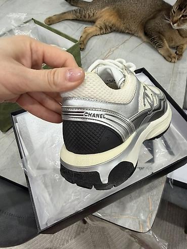 9500: Кроссовки, 36, Chanel, Новый, цвет - Белый, Самовывоз — 2