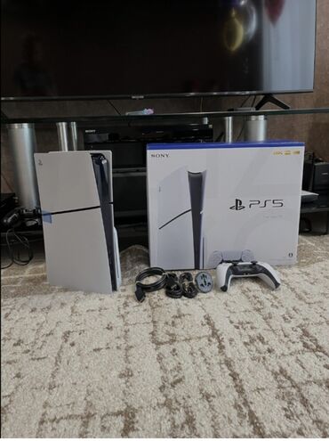 акустические системы 5.0: PS5 Слим модель комплект полный, все необходимые провода и 1 шт