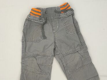 kombinezon czarny obcisły: Baby material trousers, 9-12 months, 74-80 cm, condition - Very good