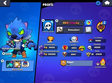LuAZ: Brawl Stars hesabı – yüksək göstəricilərə malik profil - Oyun adı