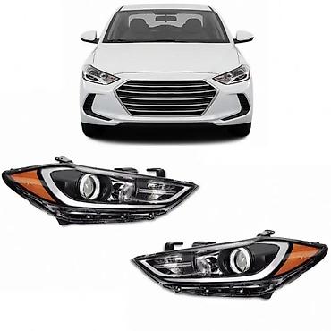 usa: Передняя правая фара Hyundai 2017 г., Новый, Аналог — 1