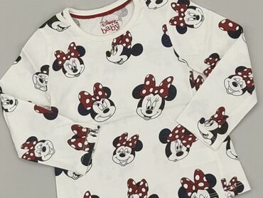 bluzka z bufkami: Bluzka, Disney, 9-12 m, stan - Bardzo dobry