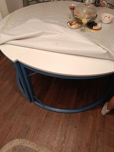 инновационный стол: Кухонный стол, Новый, Круглый, Раскладной