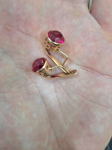 qizil halqa sirqalar: Sırğa, Sarı qızıl, 583 Əyar, 267 g