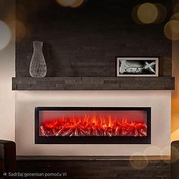 Led kamin imitacija plamena Kamin ima dve vrste napajanja: radi na