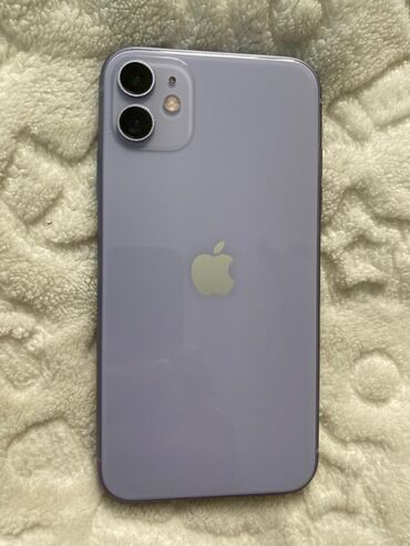 Apple iPhone: IPhone 11, Б/у, 64 ГБ, Deep Purple, Зарядное устройство, 79 %
