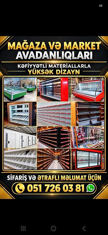 Mağaza və market avadanlıqları - Kəfiyyətli materiallarla istehsal lalafo.az -da Mağaza və market avadanlıqları - Kəfiyyətli materiallarla istehsal