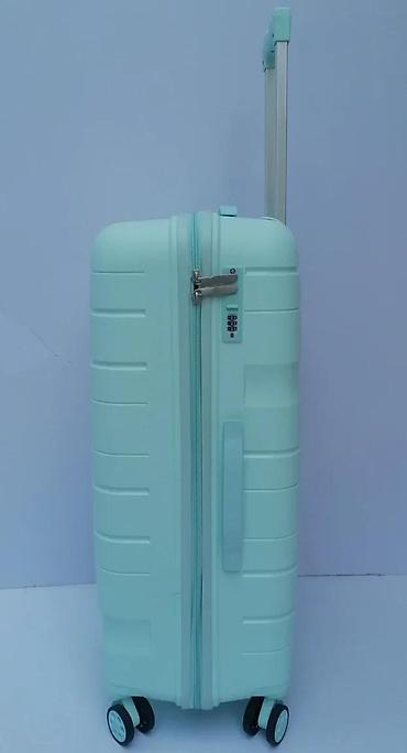 Putni koferi i torbe: Tvrdi kofer na točkiće – mint zelena boja - Materijal: čvrsta — 10