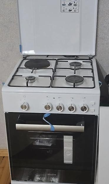 Plitələr və bişirmə panelləri: Qarışıq sobası Ayrıca dayanan, 4 gözlü, Yeni — 1