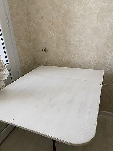 silver kitchen: Стол трансформер Для кухни, Стол-книжка, цвет - Белый — 2