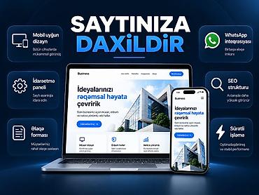 internet işi: Biznesiniz üçün müasir, professional və mobil uyğun veb sayt — 2