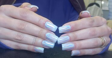 Manikür, pedikür: Forma gel tipsi gel qaynağı gellak şellak Şekillerin hamısı öz əl — 12