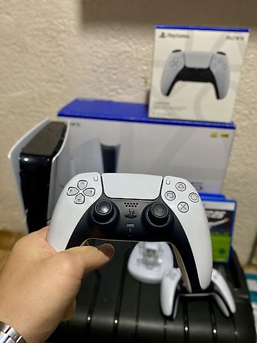 диск ps: Sony ps 5 slim + 2 игр на дисках + два джойстика. Не шумит, не — 3